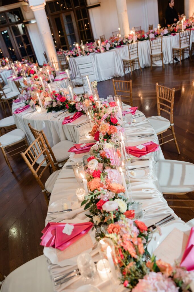 Elevated wedding design with intentional guest seating